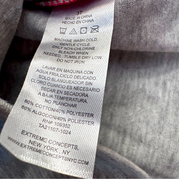 Paw Patrol "WE RUFF YOU!" Red & Gray Long Sleeve Tee Shirt 3T New Cotton Blend - Picture 7 of 7